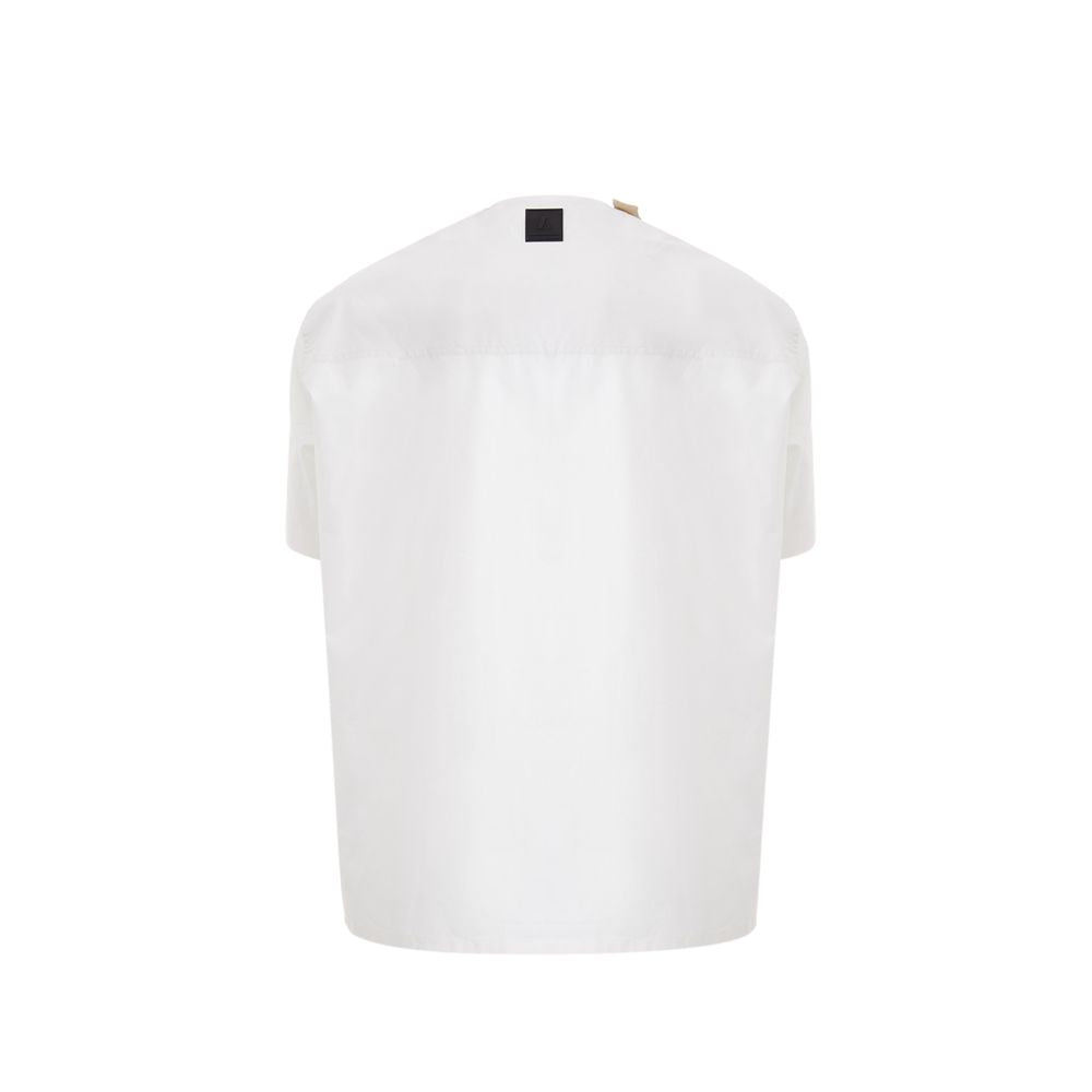 Emporio Armani White Cotton T-Shirt $635.00 Emporio Armani Luzworld