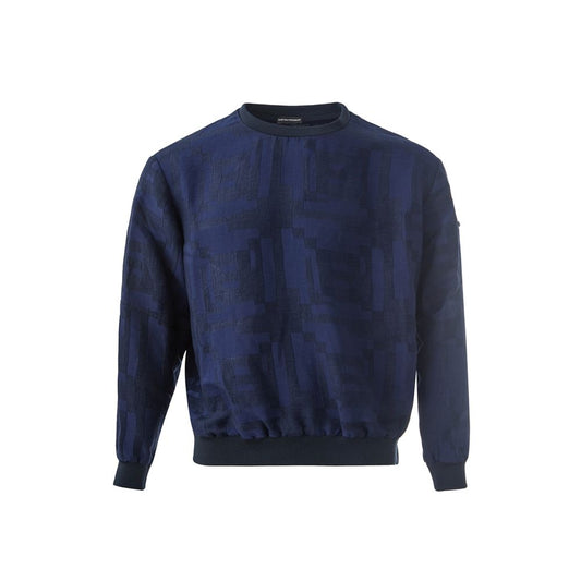 Emporio Armani Elegant Linen Blue T-Shirt for Men $981.00 Emporio Armani Luzworld