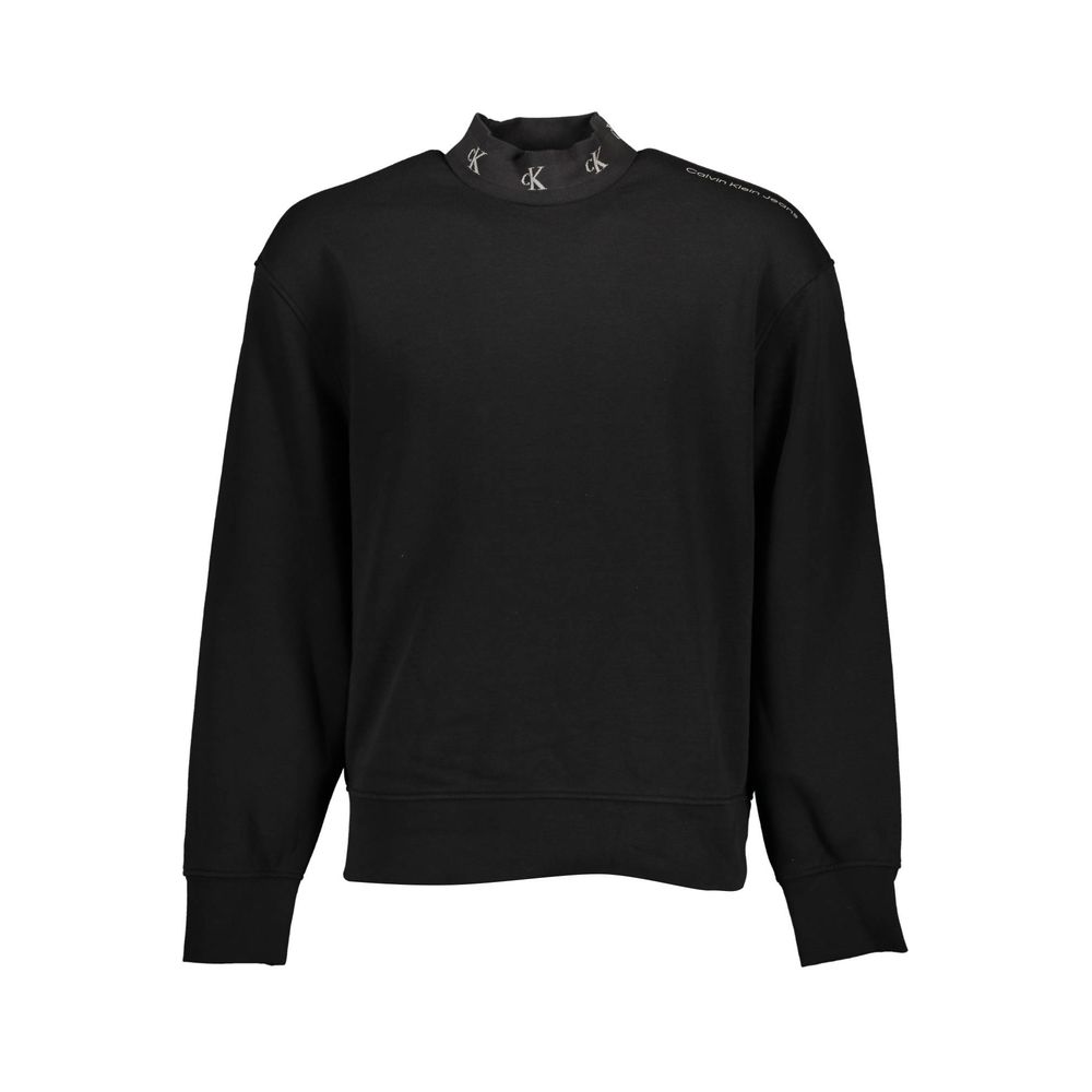 Calvin Klein Black Cotton Men Sweater $234.00 Calvin Klein Luzworld