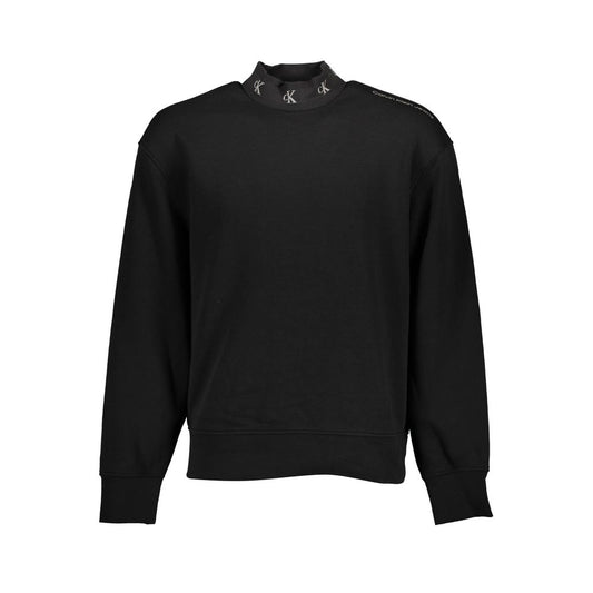 Calvin Klein Black Cotton Men Sweater $234.00 Calvin Klein Luzworld