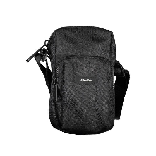Calvin Klein Elegant Black Shoulder Bag with Chic Detailing $185.00 Calvin Klein Luzworld