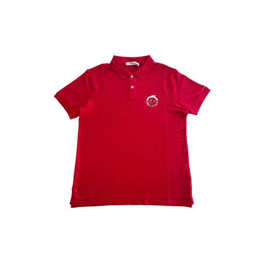 Trussardi Beachwear Red Cotton Men Polo Shirt $151.00 Trussardi Beachwear Luzworld