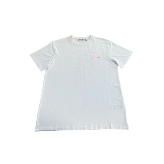 Trussardi Beachwear White Cotton Men's T-Shirt $135.00 Trussardi Beachwear Luzworld