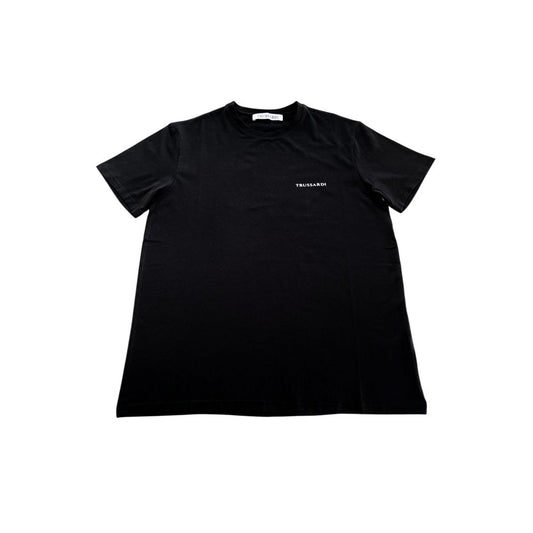 Trussardi Beachwear Black Cotton Men T-Shirt $135.00 Trussardi Beachwear Luzworld