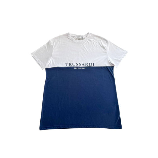 Trussardi Beachwear Blue Polyester Men T-Shirt $135.00 Trussardi Beachwear Luzworld