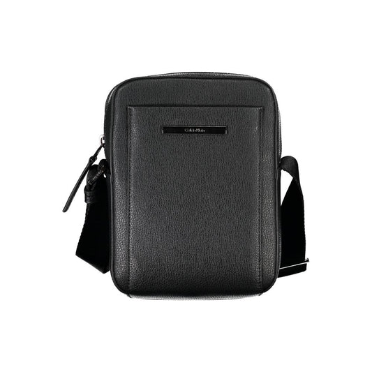 Calvin Klein Sleek Black Shoulder Bag with Logo Detail $217.00 Calvin Klein Luzworld