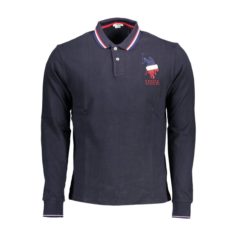 U.S. POLO ASSN. Blue Cotton Men Polo Shirt $201.00 U.S. POLO ASSN. Luzworld