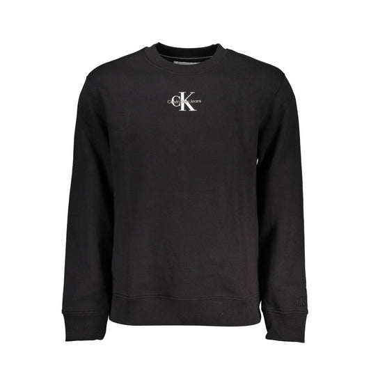 Calvin Klein Black Cotton Men Sweater $218.00 Calvin Klein Luzworld