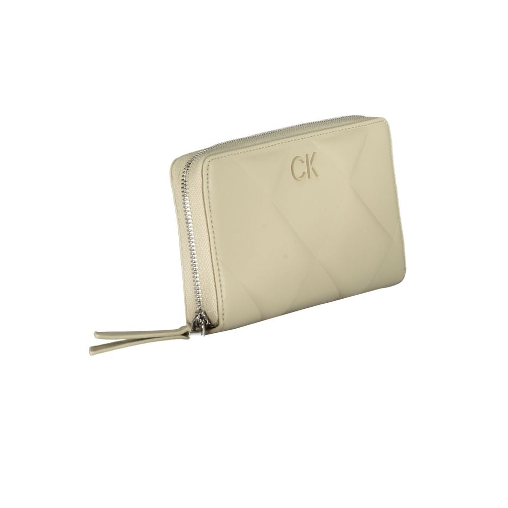 Calvin Klein Beige Polyester Wallet $217.00 Calvin Klein Luzworld