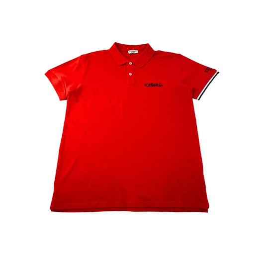 Iceberg Red Cotton Men Polo Shirt $162.00 Iceberg Luzworld