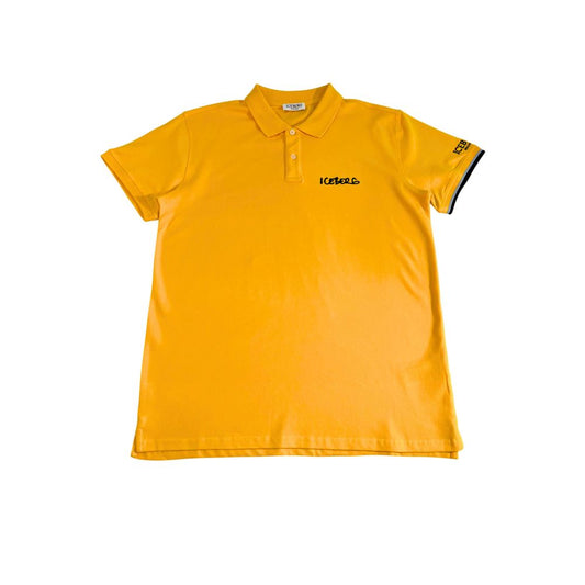 Iceberg Yellow Cotton Men Polo Shirt $162.00 Iceberg Luzworld