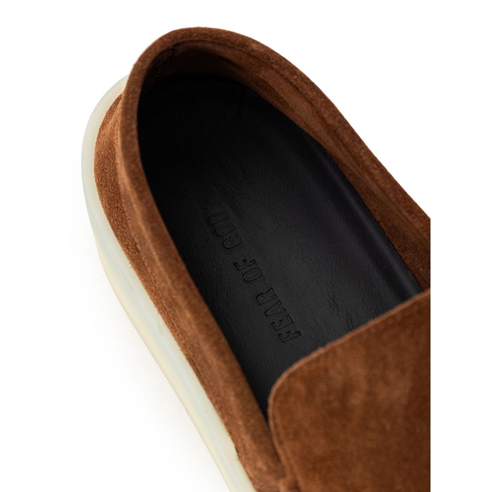 Fear Of God Brown Leather Slip-On Loafer $1285.00 Fear Of God Luzworld