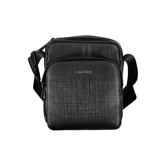 Calvin Klein Elegant Black Shoulder Bag with Contrasting Details $200.00 Calvin Klein Luzworld