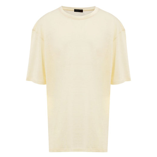Corneliani Yellow Linen T-Shirt $654.00 Corneliani Luzworld