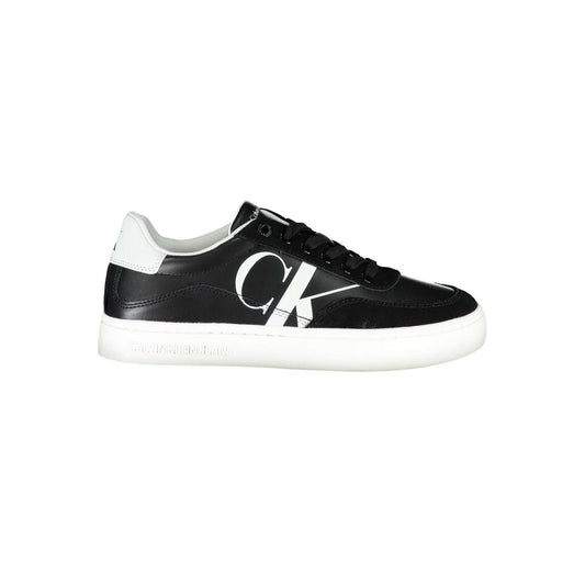 Calvin Klein Sleek Black Lace-Up Sneakers With Contrast Details $256.00 Calvin Klein Luzworld
