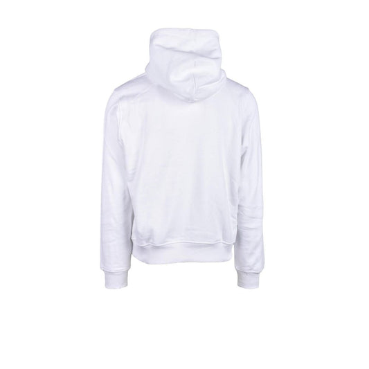 Diesel White Cotton Hoody