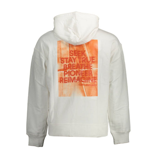 Calvin Klein White Cotton Men Sweater $261.00 Calvin Klein Luzworld