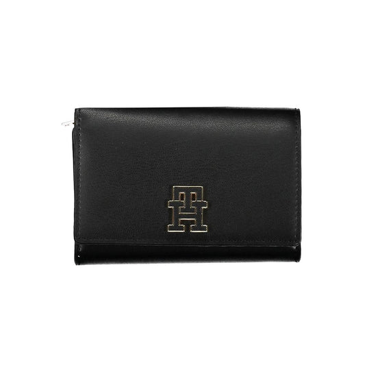 Tommy Hilfiger Black Polyethylene Women Wallet $198.00 Tommy Hilfiger Luzworld