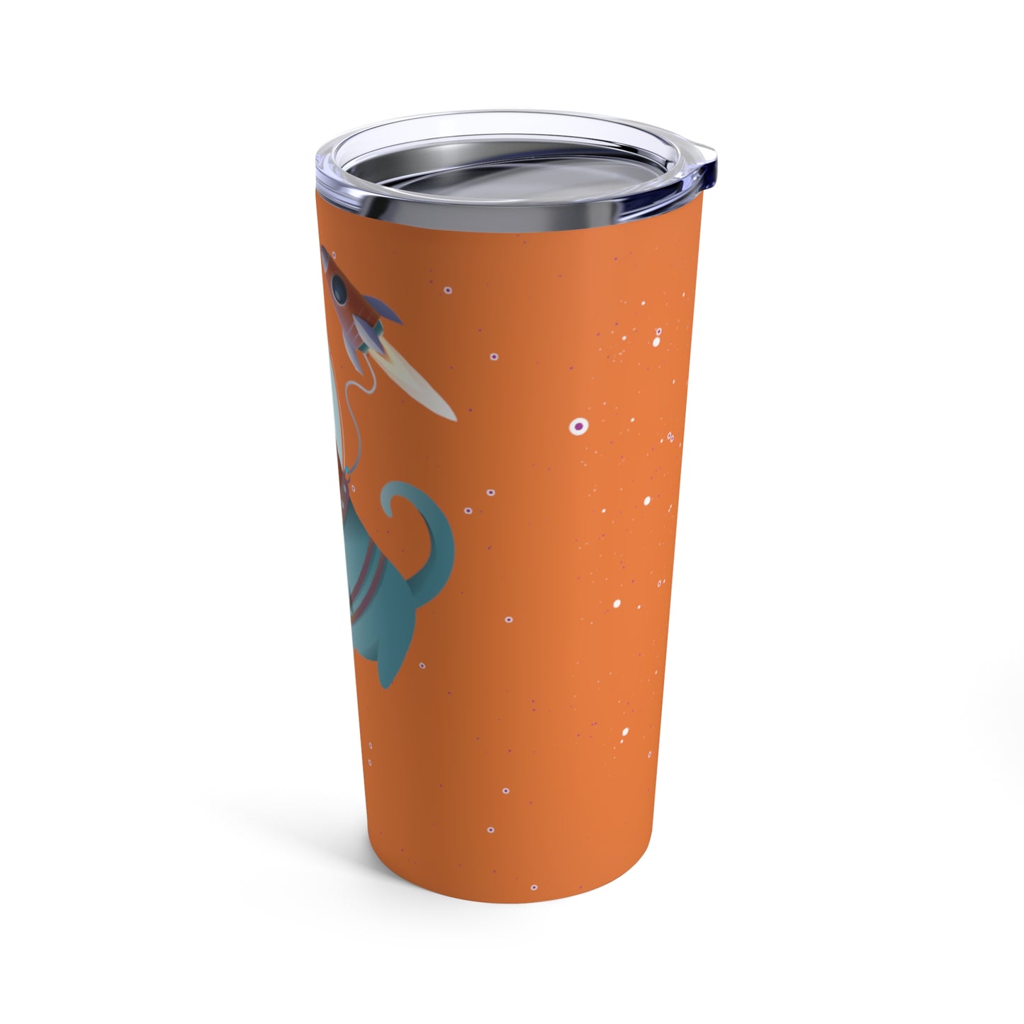 Space Walk: Orange Tumbler 20oz - Luzworld