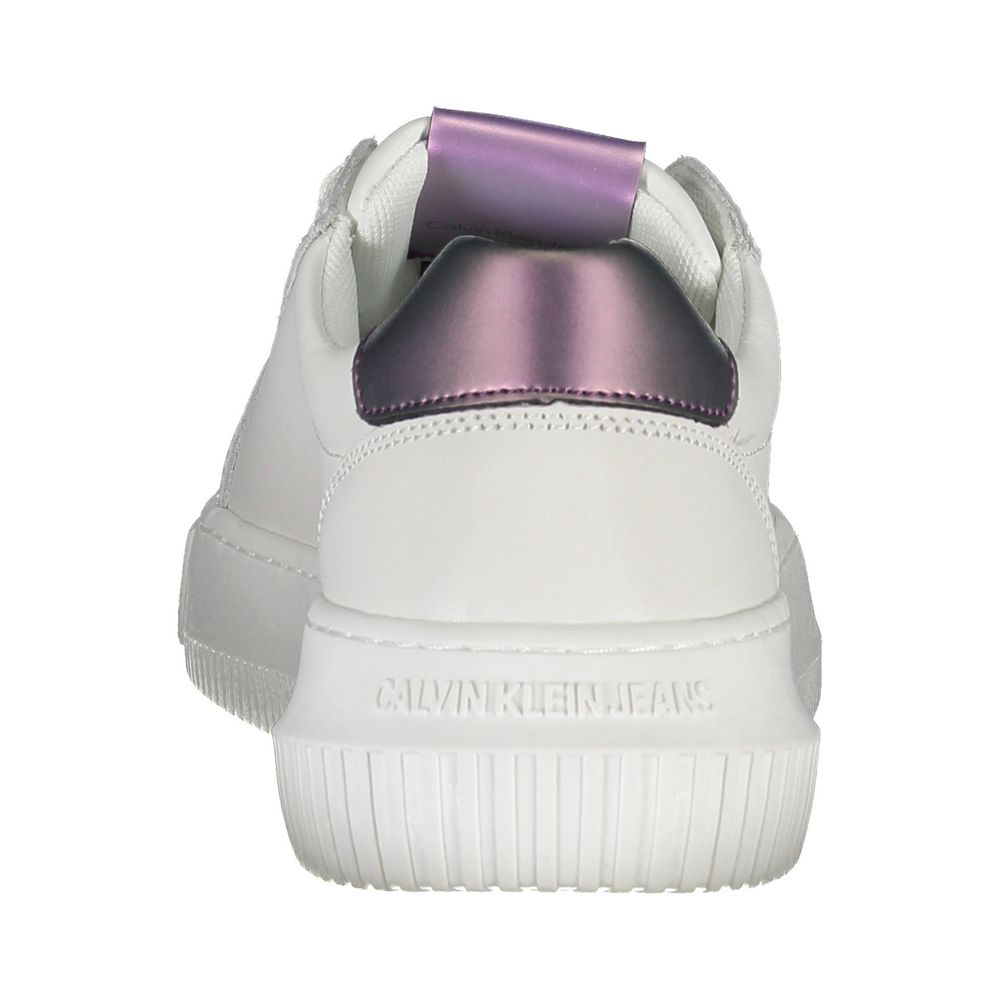 Calvin Klein White Leather Women Sneaker $289.00 Calvin Klein Luzworld