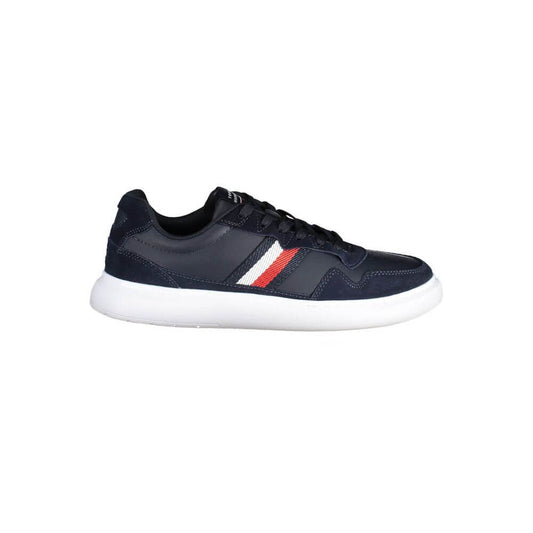 Tommy Hilfiger Blue Leather Men Sneaker $255.00 Tommy Hilfiger Luzworld