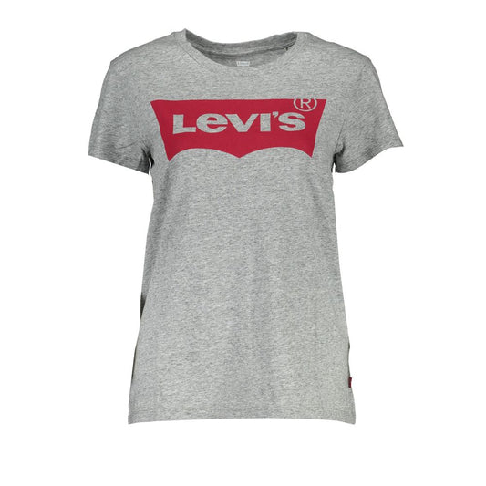 Levi's Gray Cotton Women T-Shirt $135.00 Levi's Luzworld
