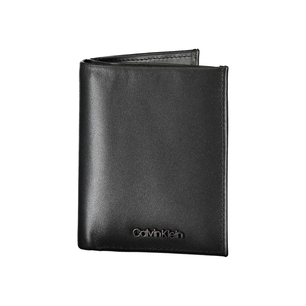 Calvin Klein Sleek Black Leather RFID Wallet $200.00 Calvin Klein Luzworld