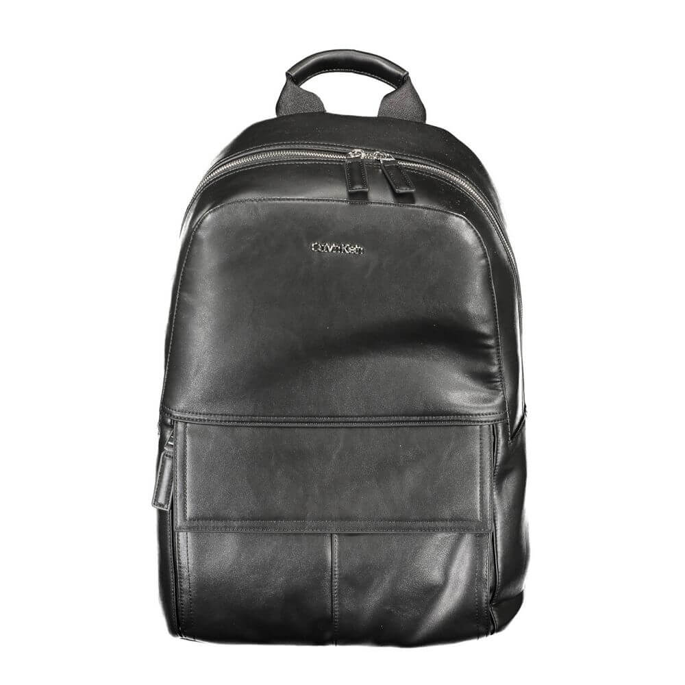Calvin Klein Black Polyester Men Backpack $528.00 Calvin Klein Luzworld
