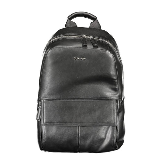 Calvin Klein Black Polyester Men Backpack $528.00 Calvin Klein Luzworld