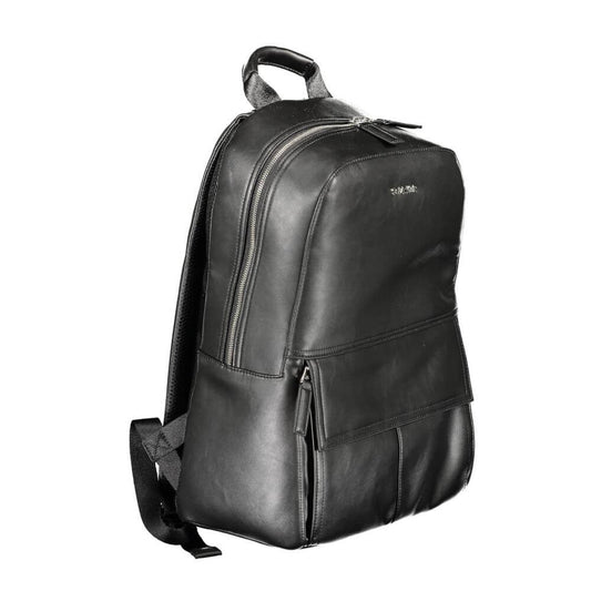 Calvin Klein Black Polyester Men Backpack $528.00 Calvin Klein Luzworld