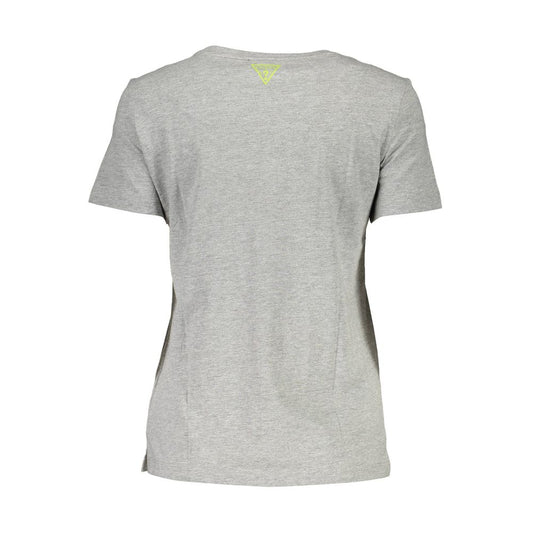 Guess Jeans Gray Cotton Unisex T-Shirt