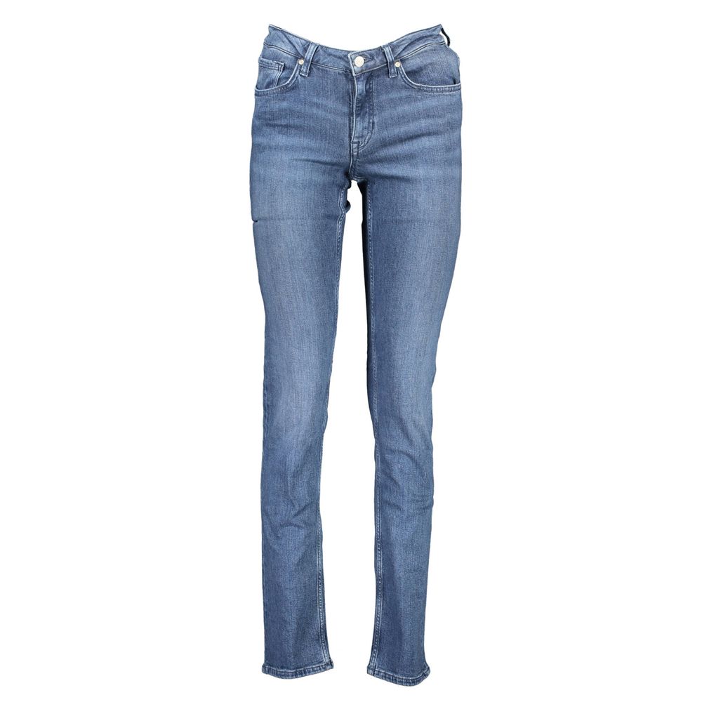 Gant Blue Polyester Women Jeans $209.00 Gant Luzworld