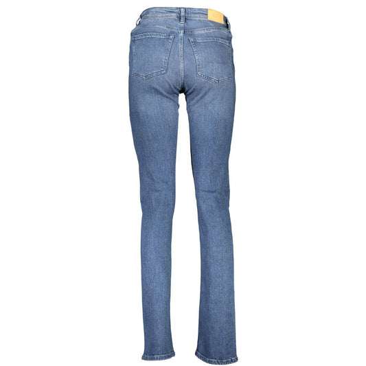 Gant Blue Polyester Women Jeans $209.00 Gant Luzworld
