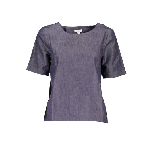 Gant Blue Cotton Women T-Shirt $231.00 Gant Luzworld