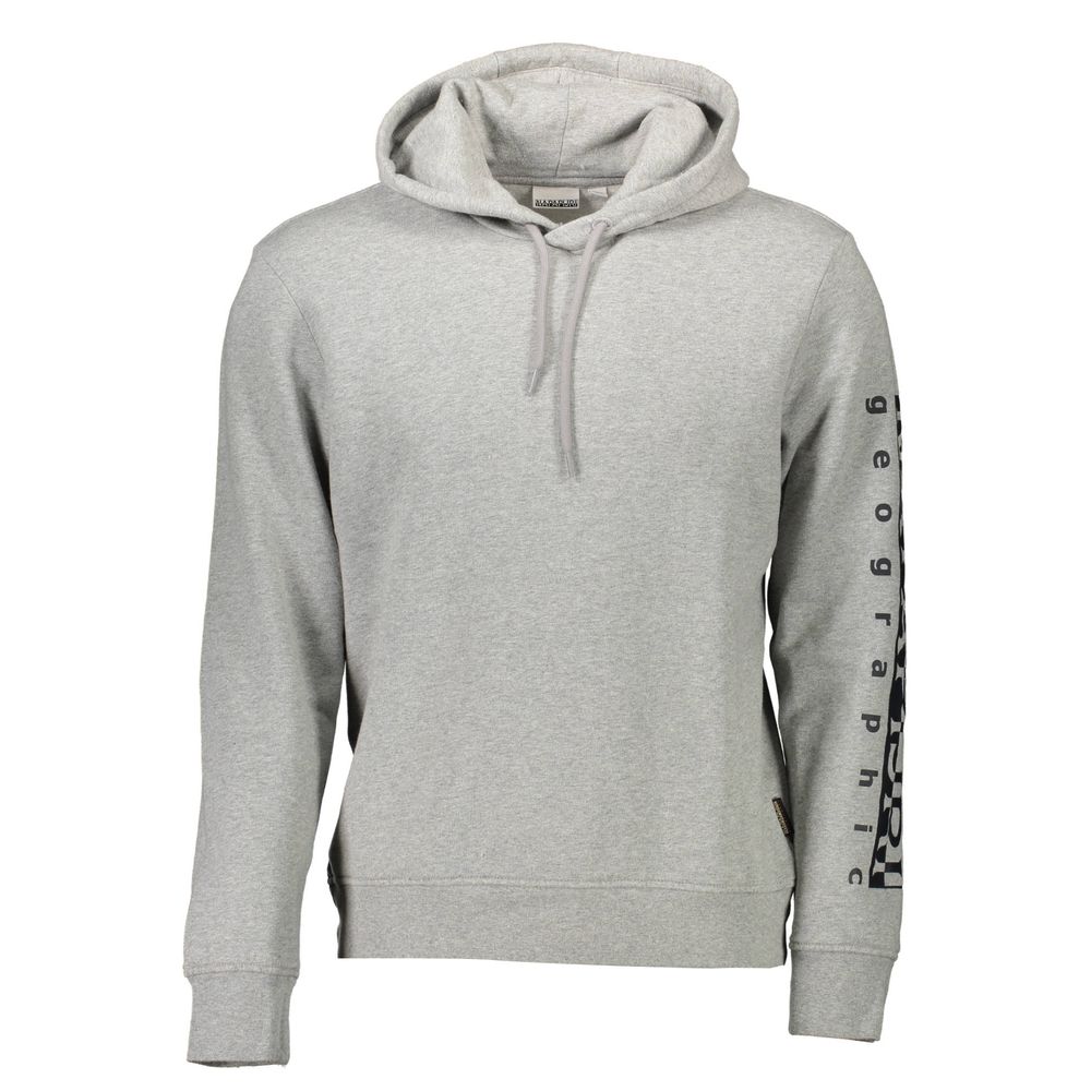 Napapijri Gray Cotton Men Sweater $220.00 Napapijri Luzworld