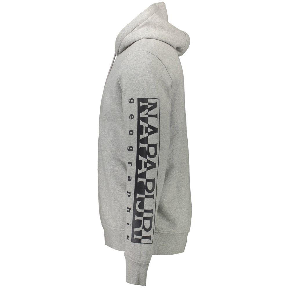 Napapijri Gray Cotton Men Sweater $220.00 Napapijri Luzworld