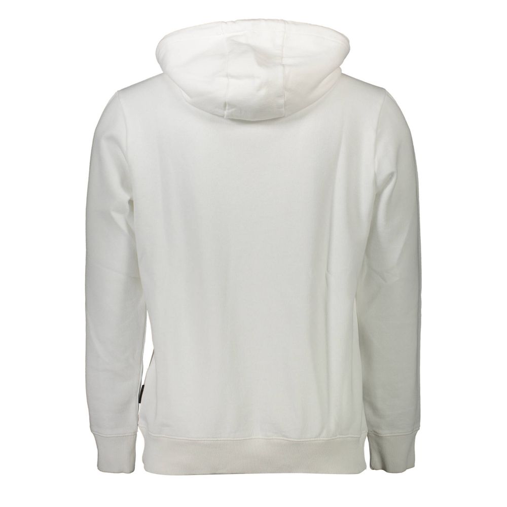 Napapijri White Cotton Men Sweater $202.00 Napapijri Luzworld