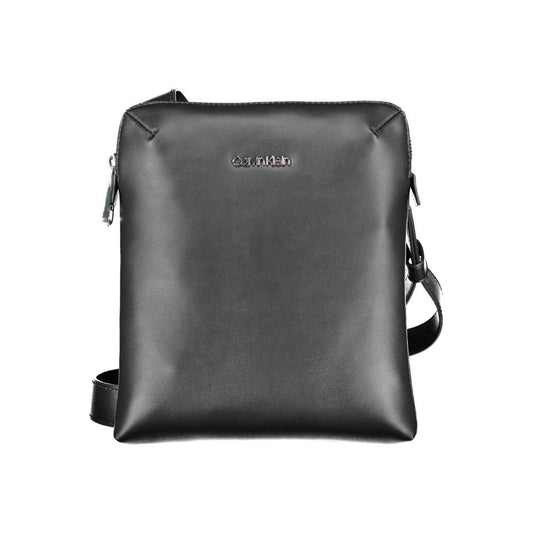 Calvin Klein Black Polyester Men Shoulder Bag $217.00 Calvin Klein Luzworld
