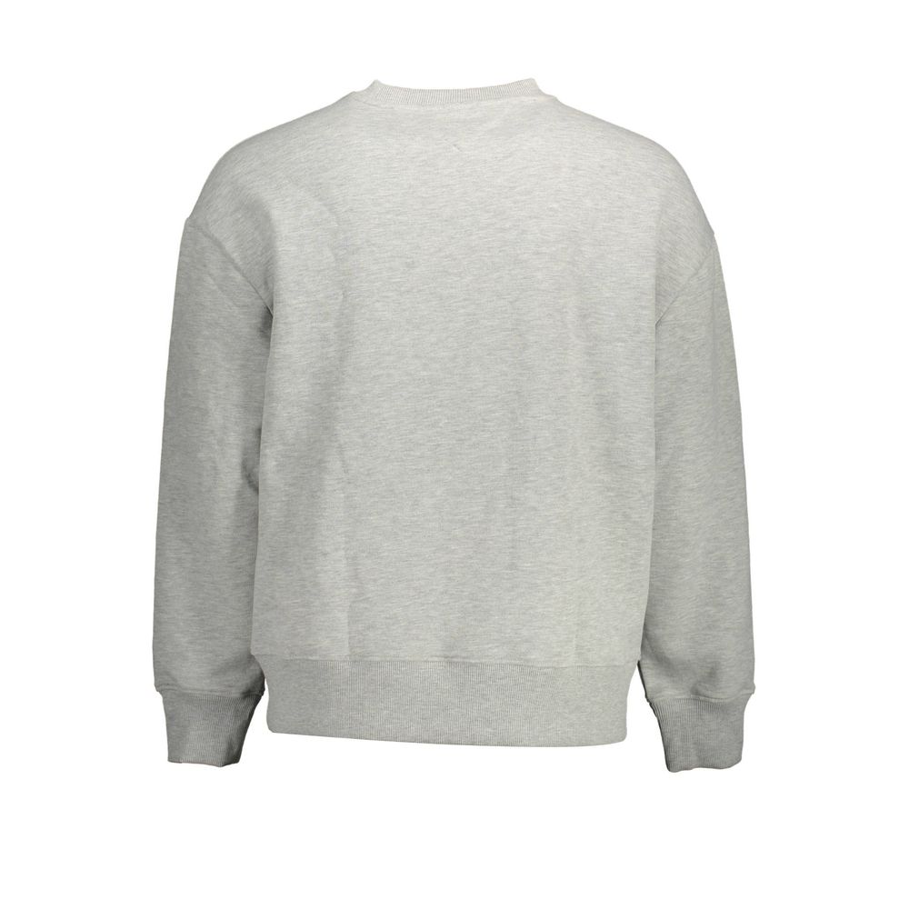 Tommy Hilfiger Gray Cotton Men Sweater $211.00 Tommy Hilfiger Luzworld