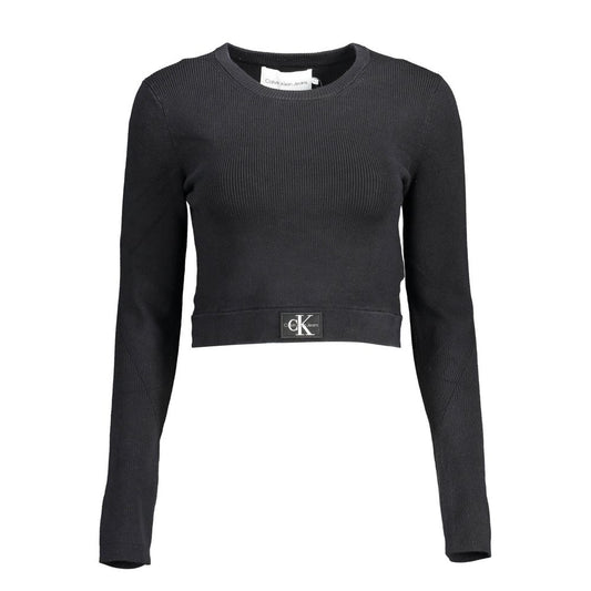 Calvin Klein Black Lyocell Women Sweater $208.00 Calvin Klein Luzworld