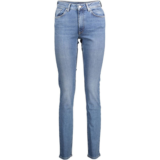 Gant Blue Cotton Women Jeans $237.00 Gant Luzworld