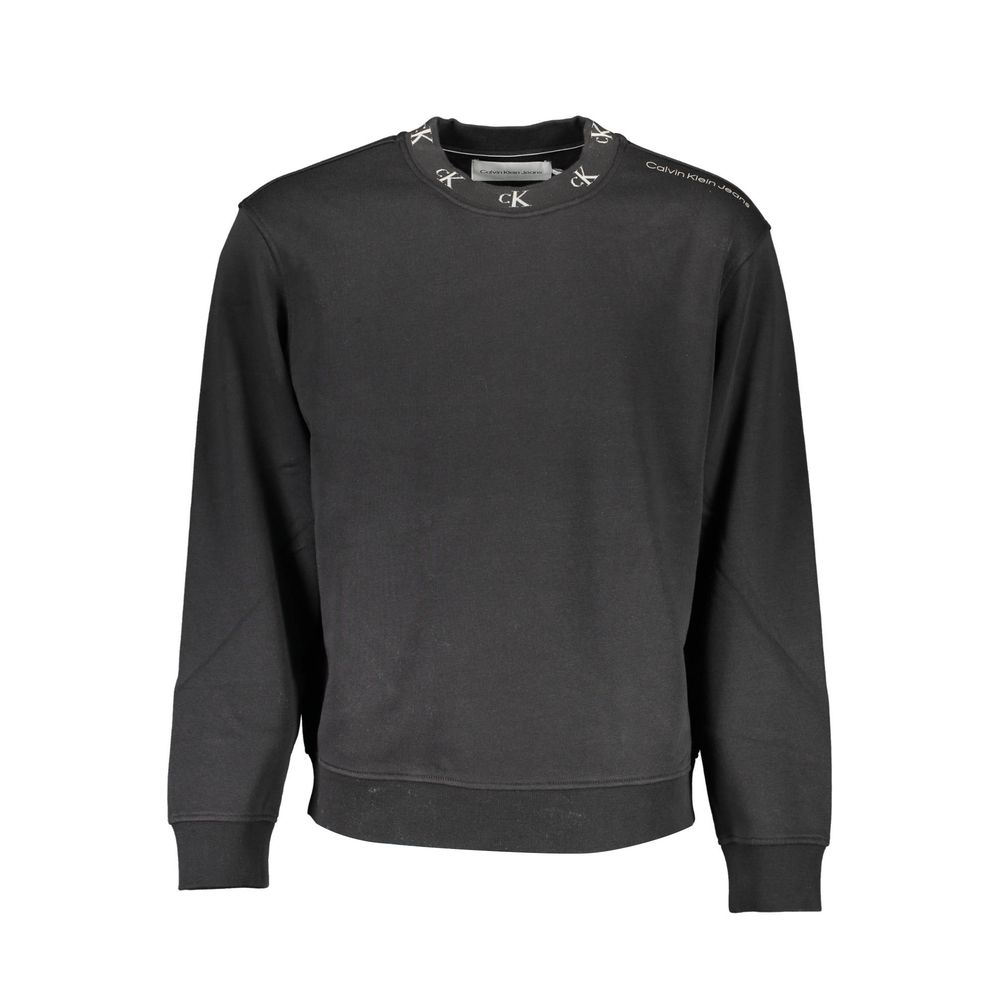 Calvin Klein Black Cotton Men Sweater $230.00 Calvin Klein Luzworld