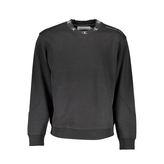 Calvin Klein Black Cotton Men Sweater $230.00 Calvin Klein Luzworld