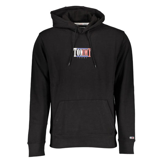 Tommy Hilfiger Black Cotton Men Sweater $214.00 Tommy Hilfiger Luzworld