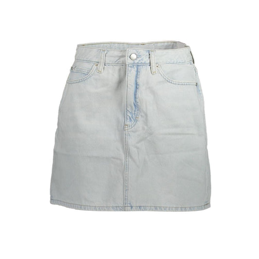 Calvin Klein Light Blue Cotton Women Skirt $218.00 Calvin Klein Luzworld