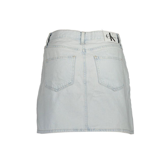 Calvin Klein Light Blue Cotton Women Skirt $218.00 Calvin Klein Luzworld