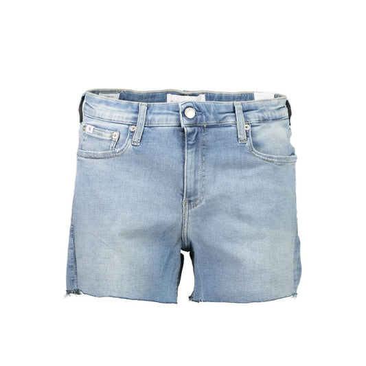 Calvin Klein Blue Cotton Women Shorts $202.00 Calvin Klein Luzworld