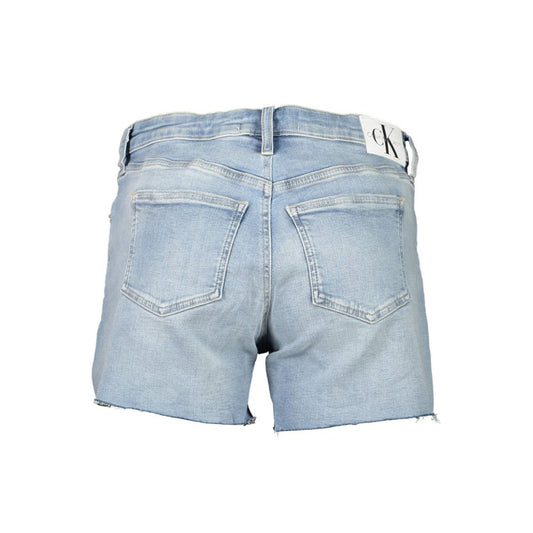 Calvin Klein Blue Cotton Women Shorts $202.00 Calvin Klein Luzworld