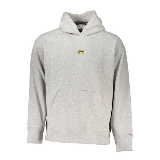Tommy Hilfiger Gray Cotton Men Sweater $250.00 Tommy Hilfiger Luzworld