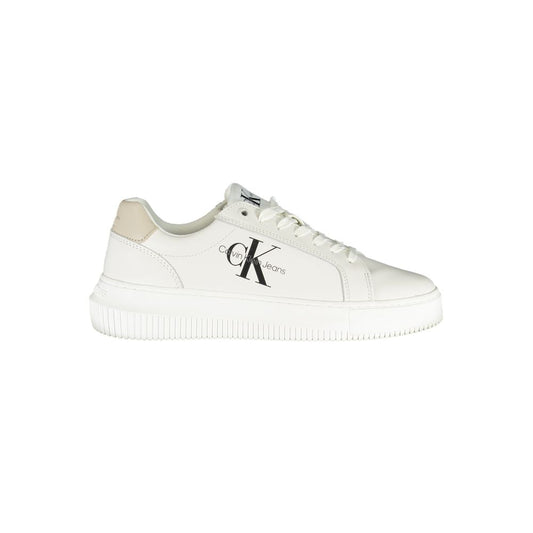 Calvin Klein Chic White Lace-Up Sneakers with Contrast Details $290.00 Calvin Klein Luzworld